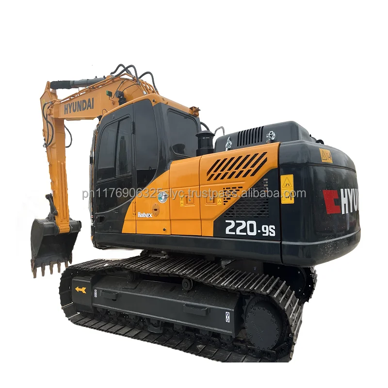 Korean HYUNDAI robex220LC-9S 22 ton used second hand hydraulic excavator