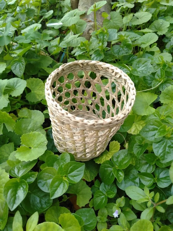 Bamboo Weaving Serving Dish - Natural bamboo food basket