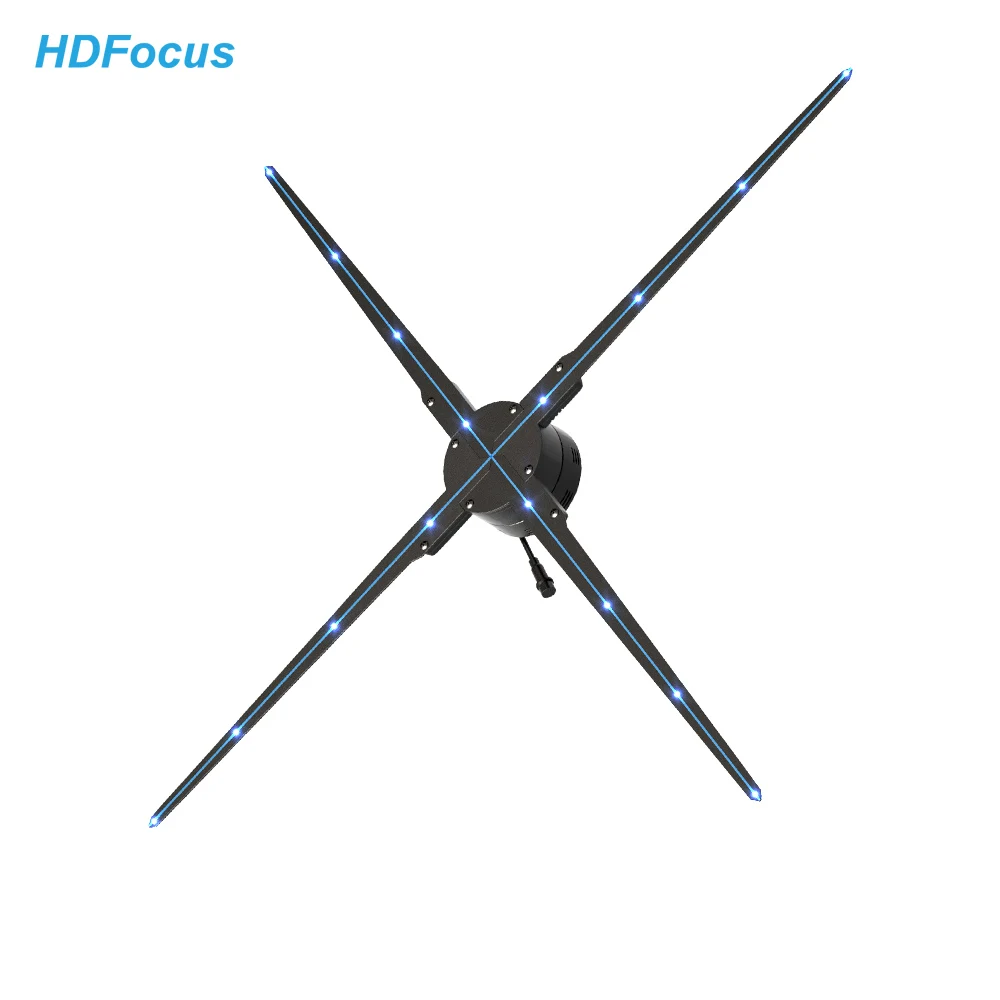 High Definition Combined Large Splicing Holographic Lamp Advertising Display 3d Hologram Projector Fan For Exhibition