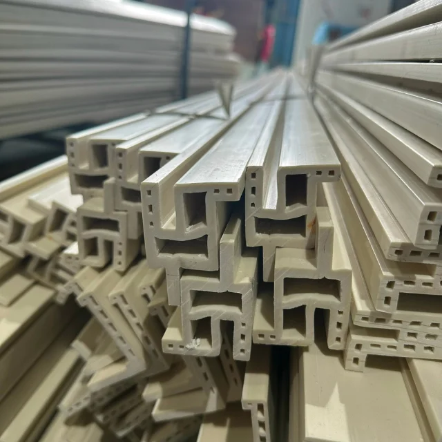 Modern 22*30 Type 3m Dewoo Waterproof Door WPC Profile High Quality Customized Packaging Interior Bedroom Villa Glass Made