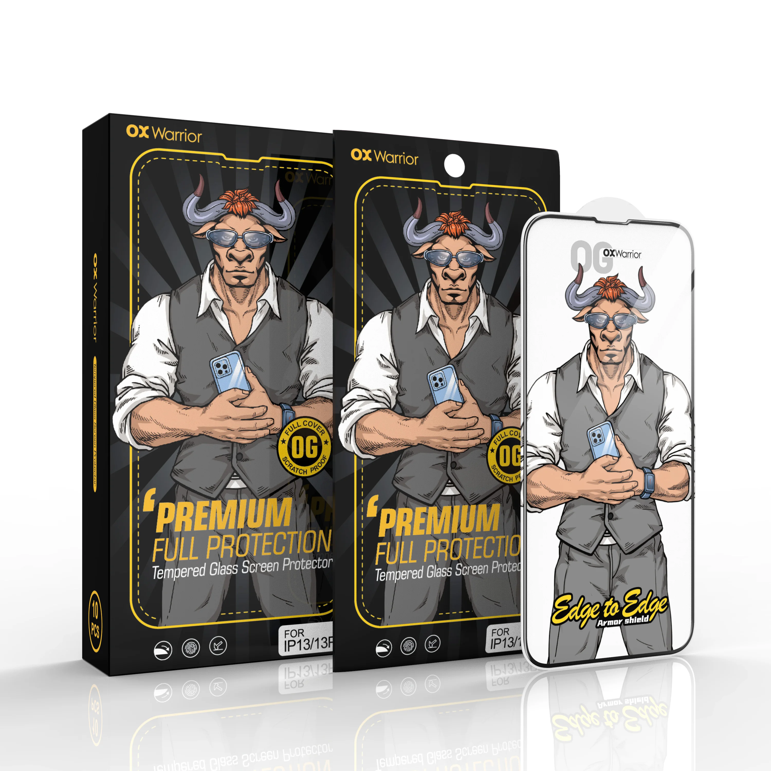 Antishock Full Cover 3d Tempered Glass Phone Screen Protector For iphone 13 11 pro max phone screen protector for redmi Note 7