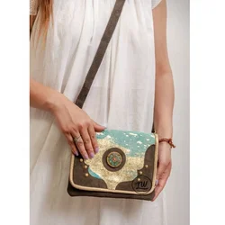 LW Handmade Genuine Suede Leather Western Style Cow Hair On Leather Bags  Women Leather Sling Bags