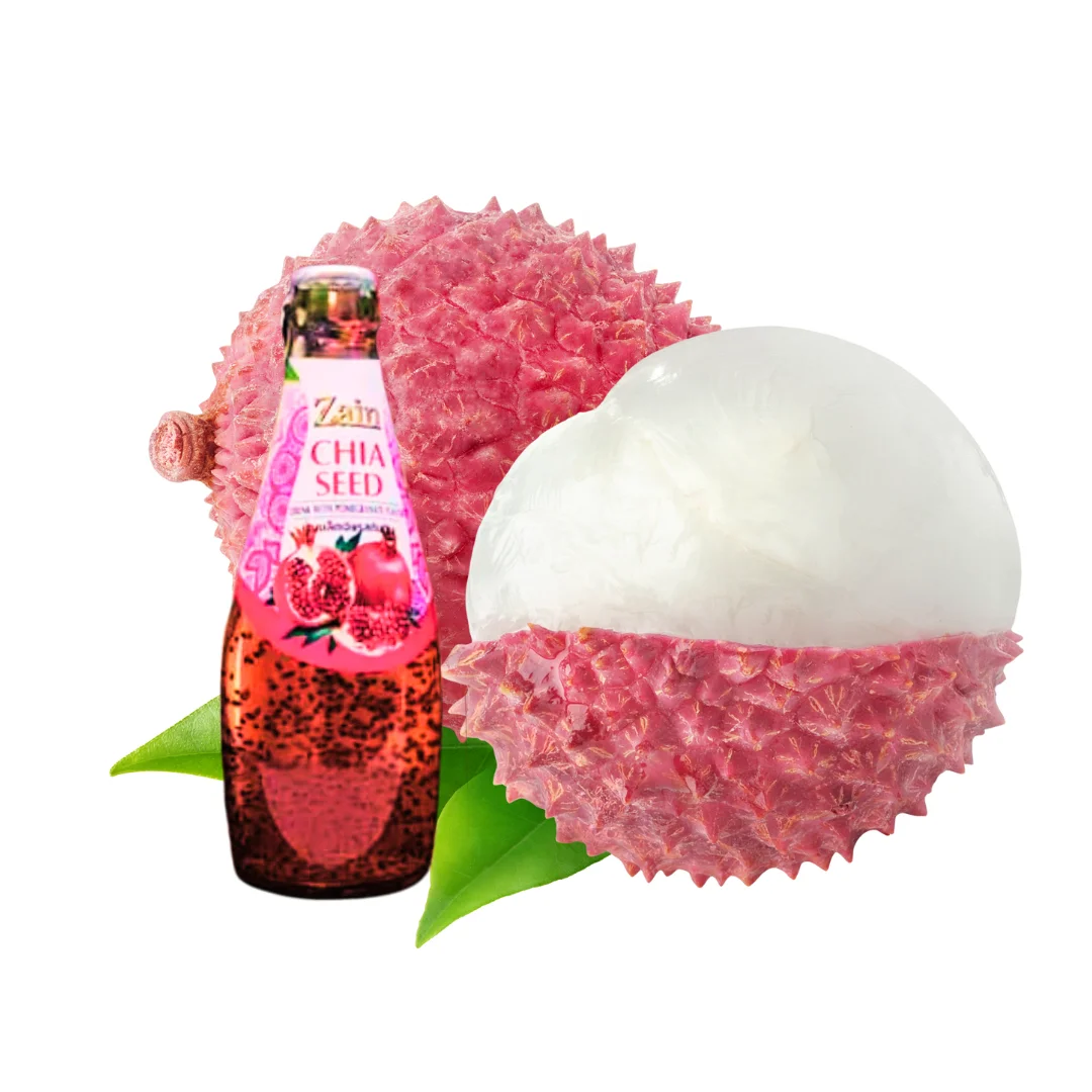 AjintaiZen 5 Chia Seed Drinks Sterilized Pineapple Fruit Juice Flavored Box for Bulk Vegetable and Herbal Plant Extract filtered