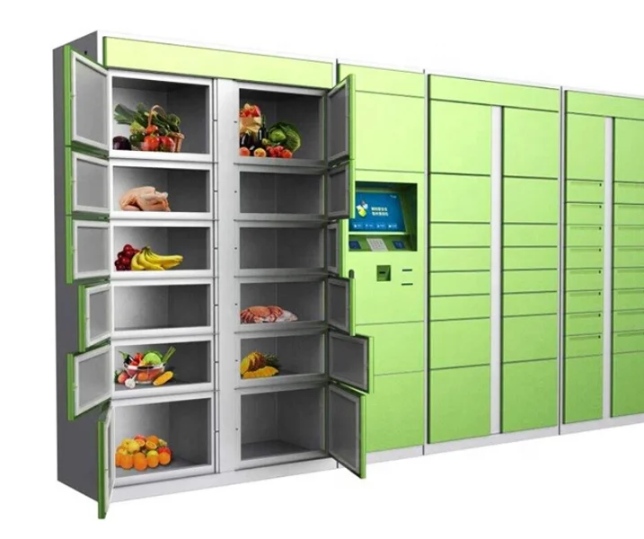 Automatic Smart Refrigerated Intelligent  Logistics Cabinet Locker with Reinforced Lock for Fresh Food Or Cold Dish