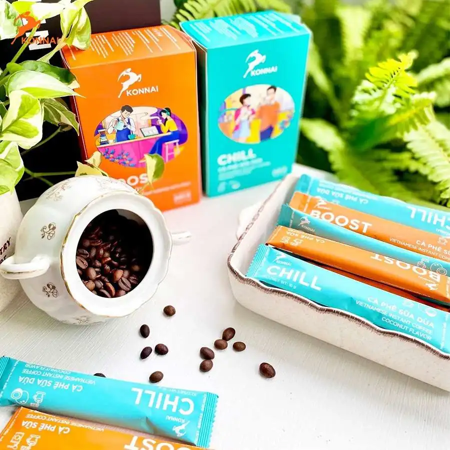 Vietnamese Detech Coffee Factory Directly Sells Instant Coffee Konnai