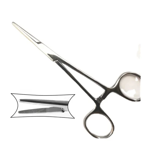 High Quality 14cm Hemostat Mosquito Locking Clamp Forceps Straight Curved Surgical Dental Implants