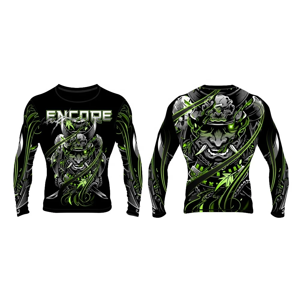 
SUBLIMATED MMA RASH GUARD CUSTOM DESIGN SUBLIMATION LIGHT WEIGHT MMA RASH GUARD BJJ RASH GUARDS 