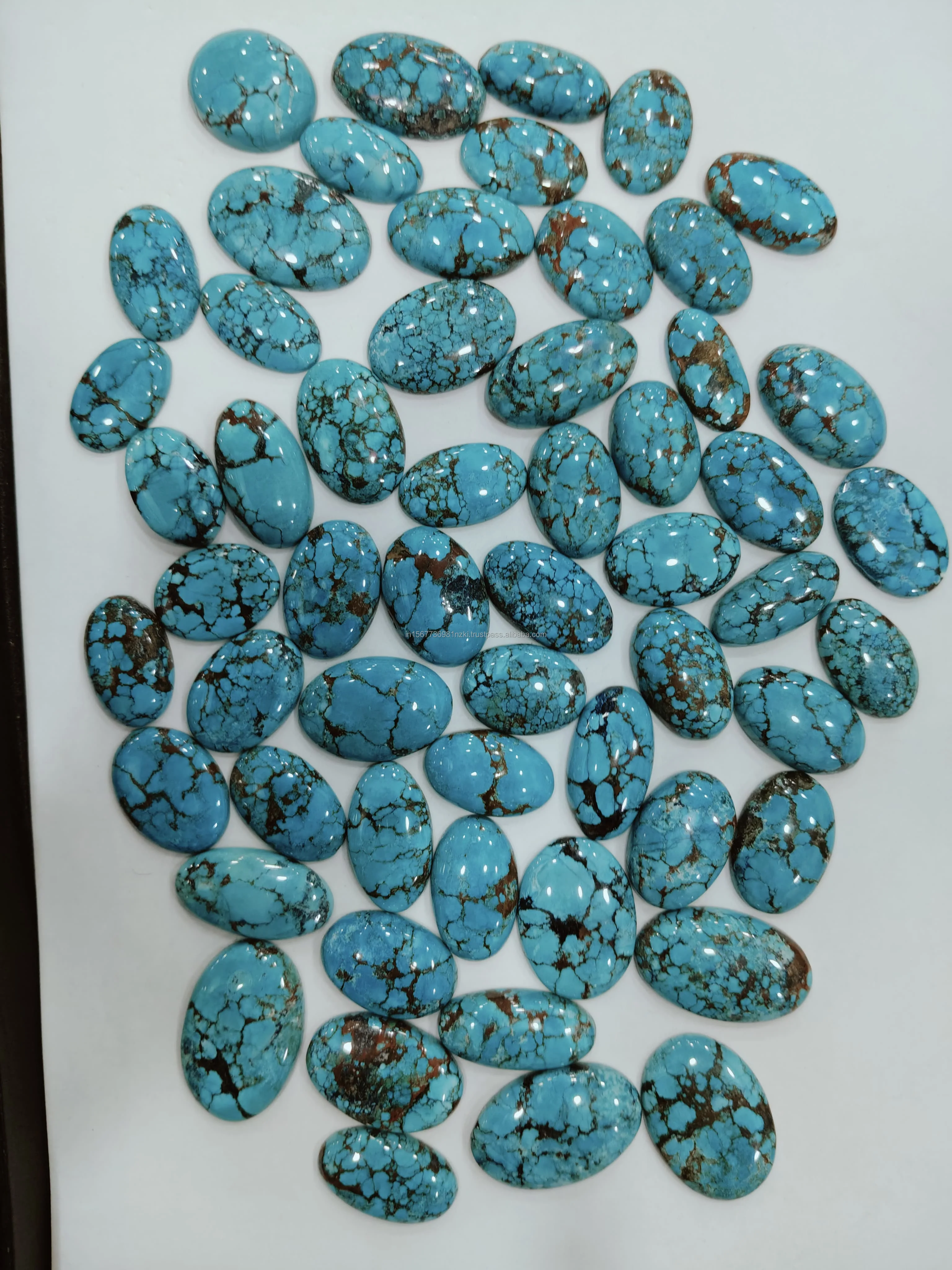 Natural Wouldhouse Trite Turquoise Cabochon cabochon Loose Gemstone For Jewelry Cabochon Hand Made Making Color Of Joy