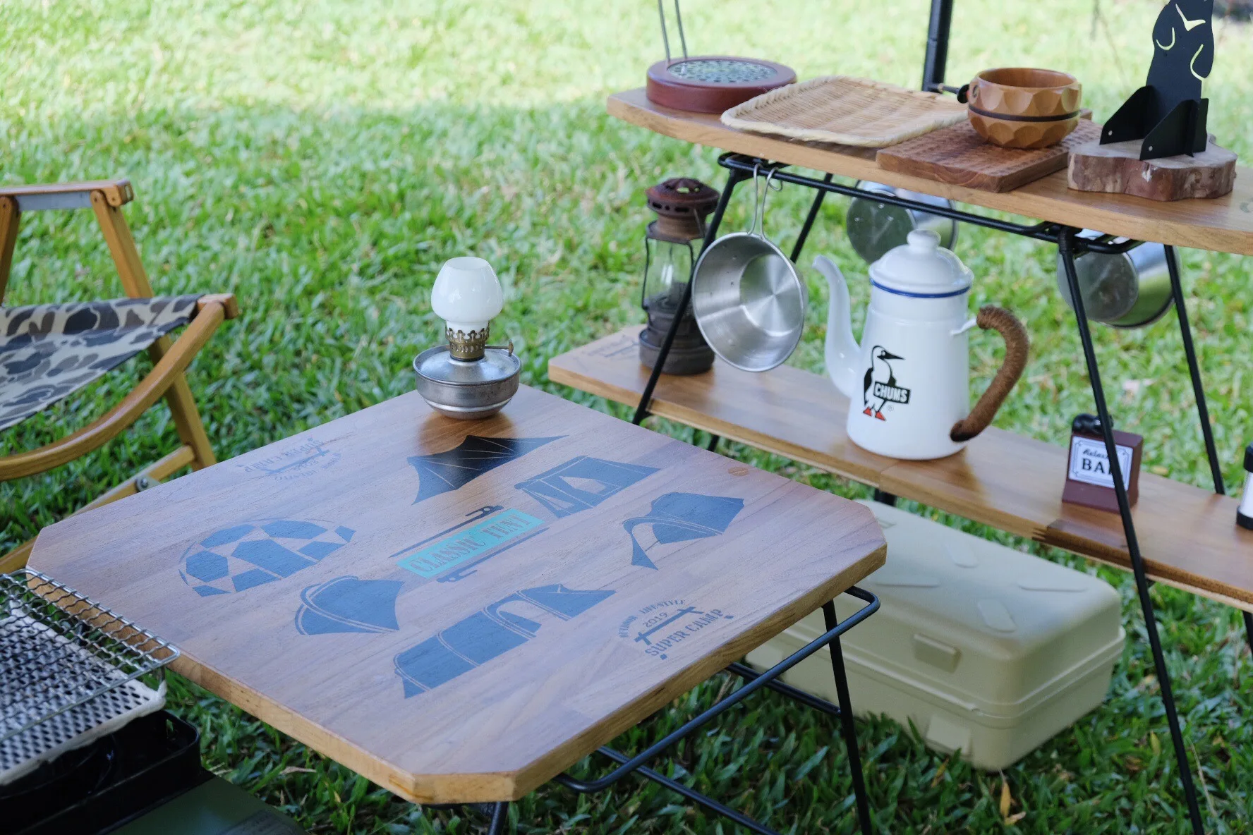 Made in Taiwan Teak Wood Foldable wooden trend new camping table