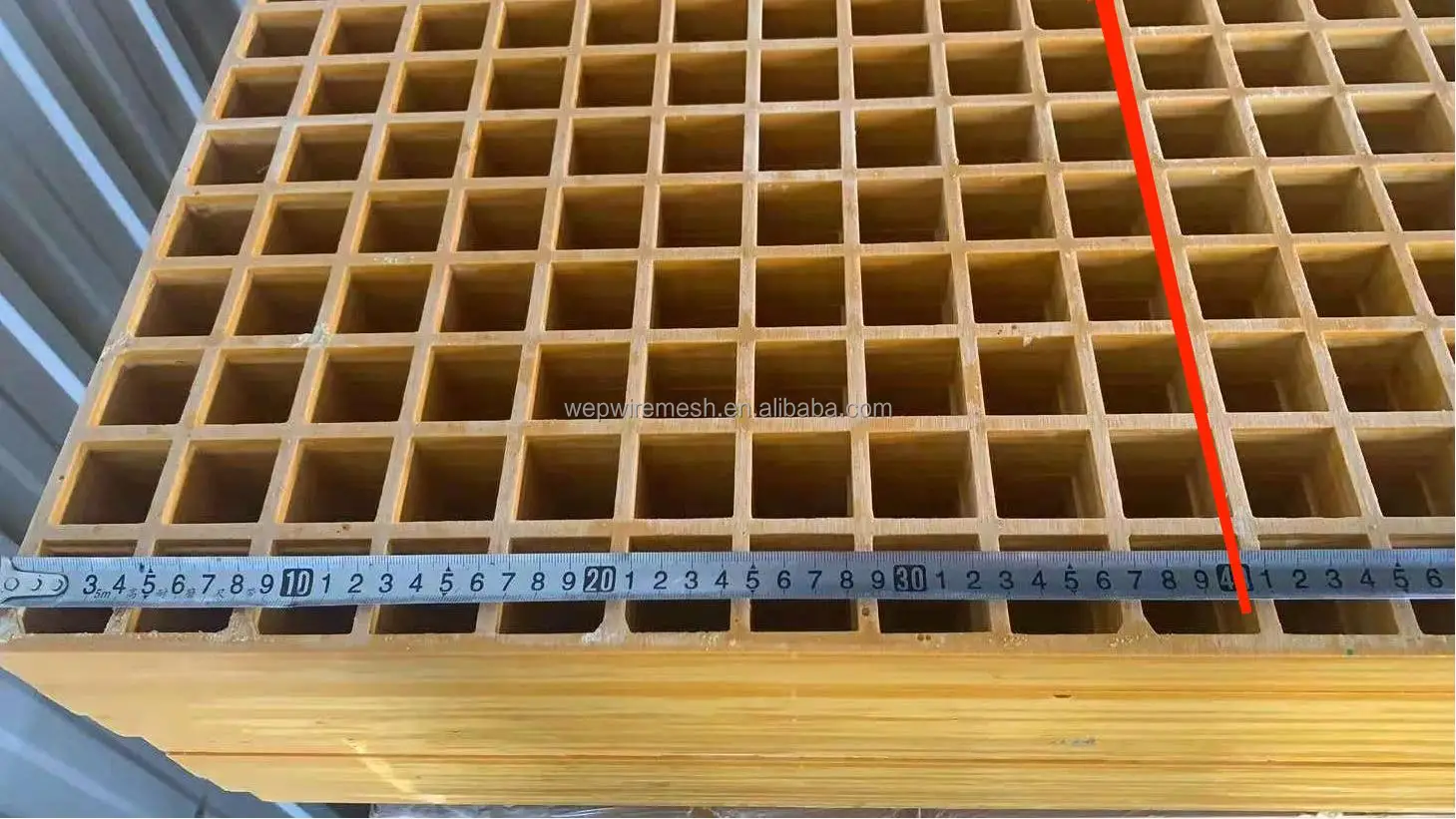 Non-slip Surface 38*38*38mm Fiberglass FRP Gratings