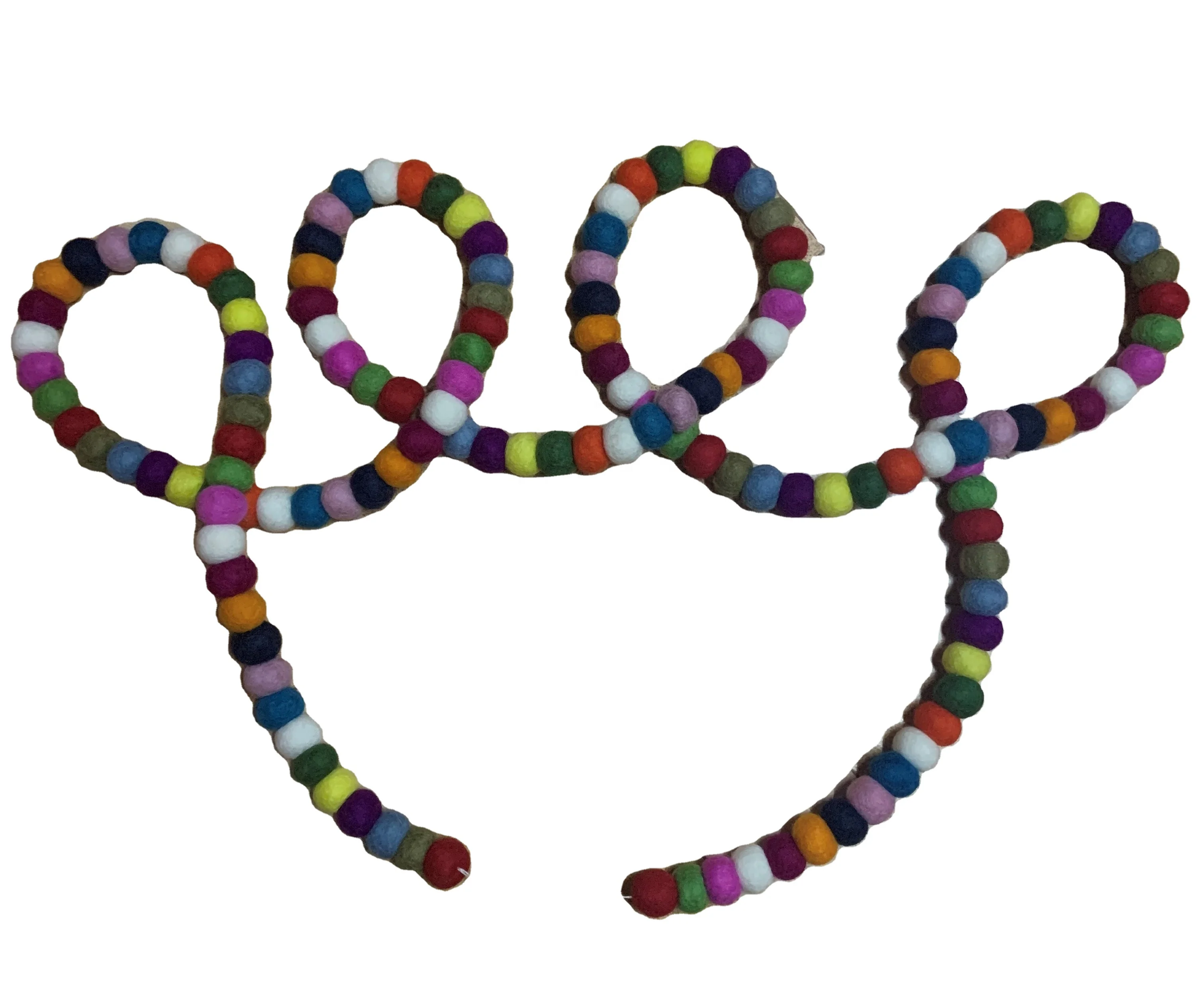 Рождественские гирлянды/гирлянды из войлочного мяча