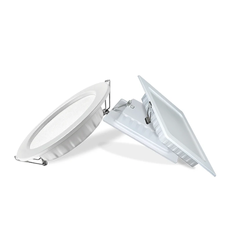 Modern 8W/12W/18W round Recessed LED Downlight Commercial Indoor Aluminum Body Panel Lights for Home Office