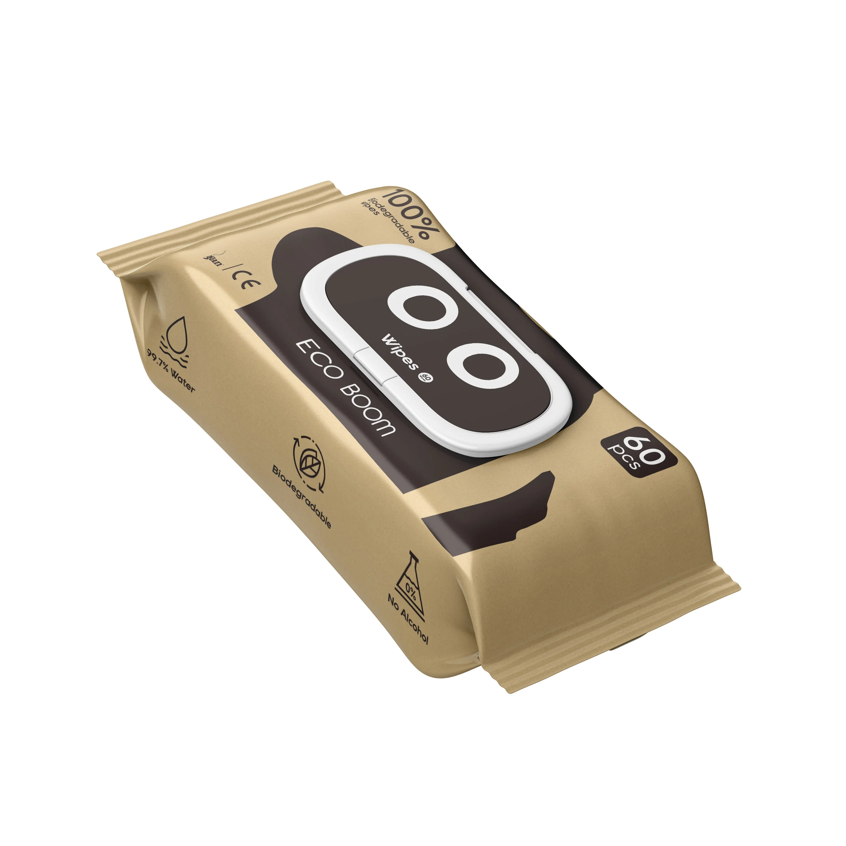 OEM ODM tear wipes for cats batch order touch flushable compostable super-thick aloe vera