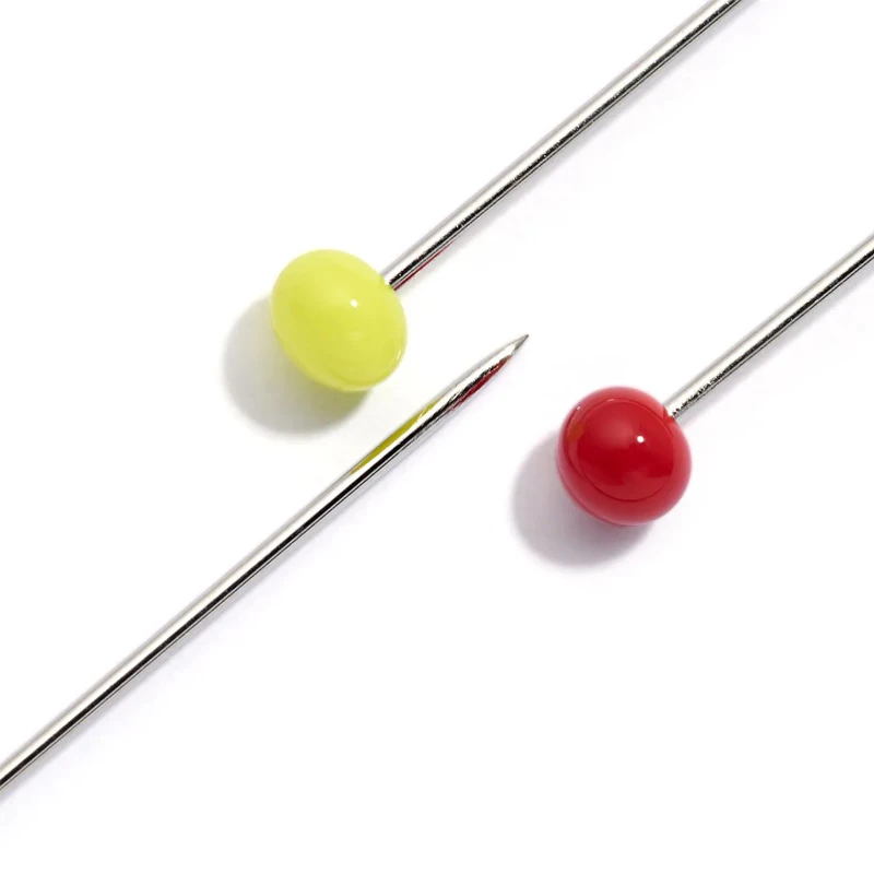 Prym 029212 0.8x48mm Glass-headed pins Colorful Sewing Pins Dressmaker Pin for Fabric