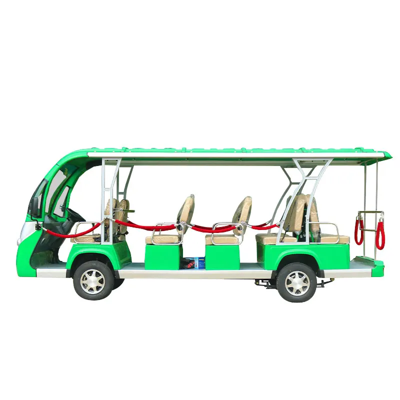 Chinese 14-Passenger Electric Shuttle Bus for Sightseeing and Car Use