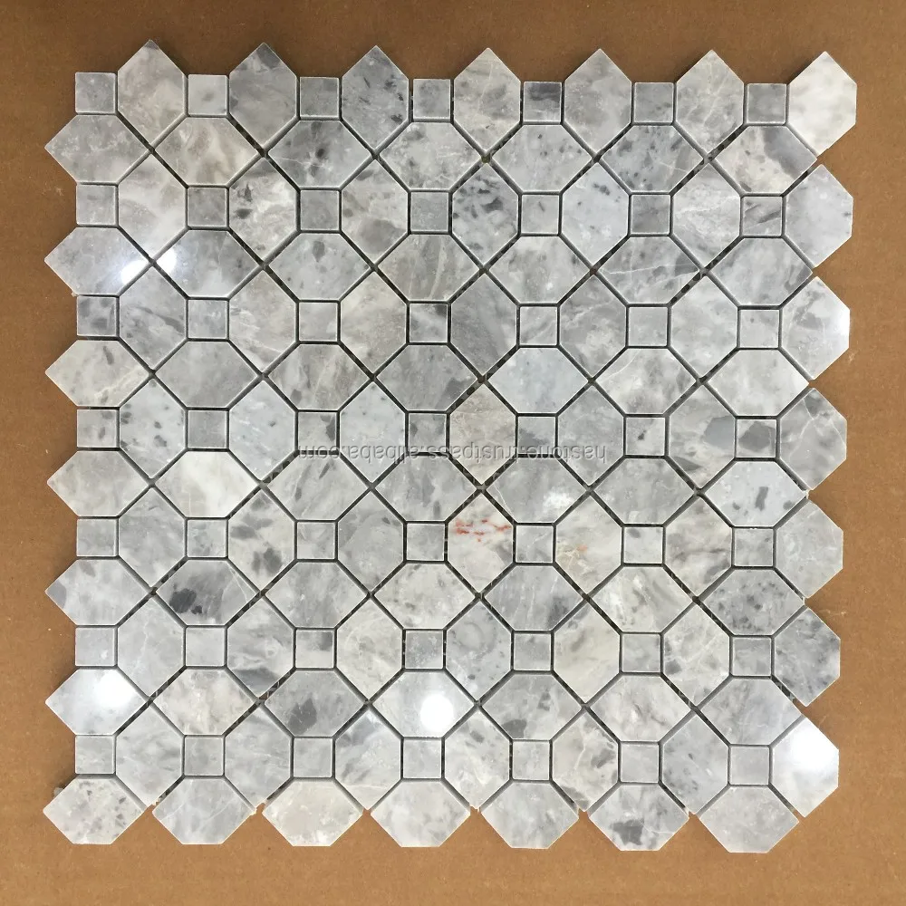 Cheap Price Best Supplier Milky White Natural Stone Mosaics Rhombus Vinyl Flooring Stone