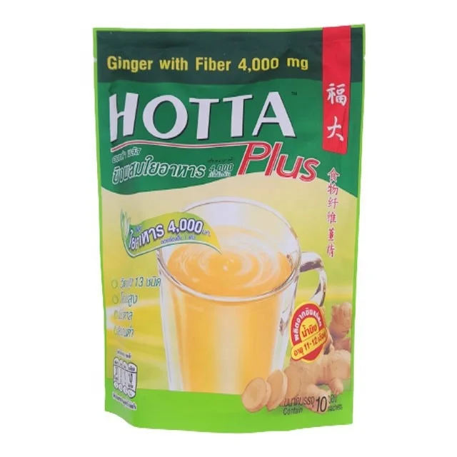 Best Selling Instant Ginger Powder with Fiber Sachet Hotta Brand 80g for Healthy Drink Beverage from Thailand