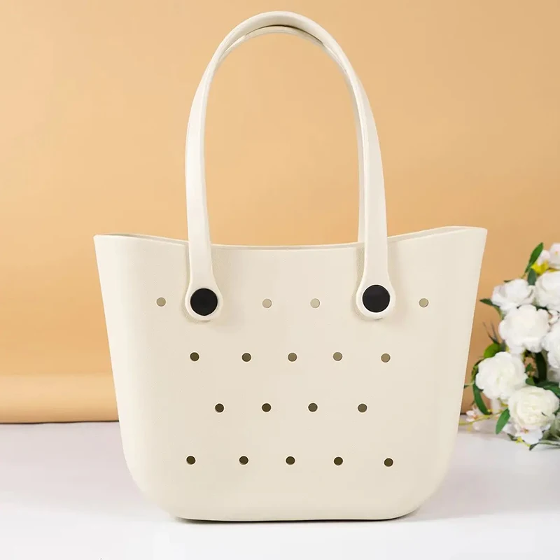 2024 Summer All Match Travel Bag For Women EVA Silicon Waterproof High Capacity Beach Bogg Bag Tote Handbag