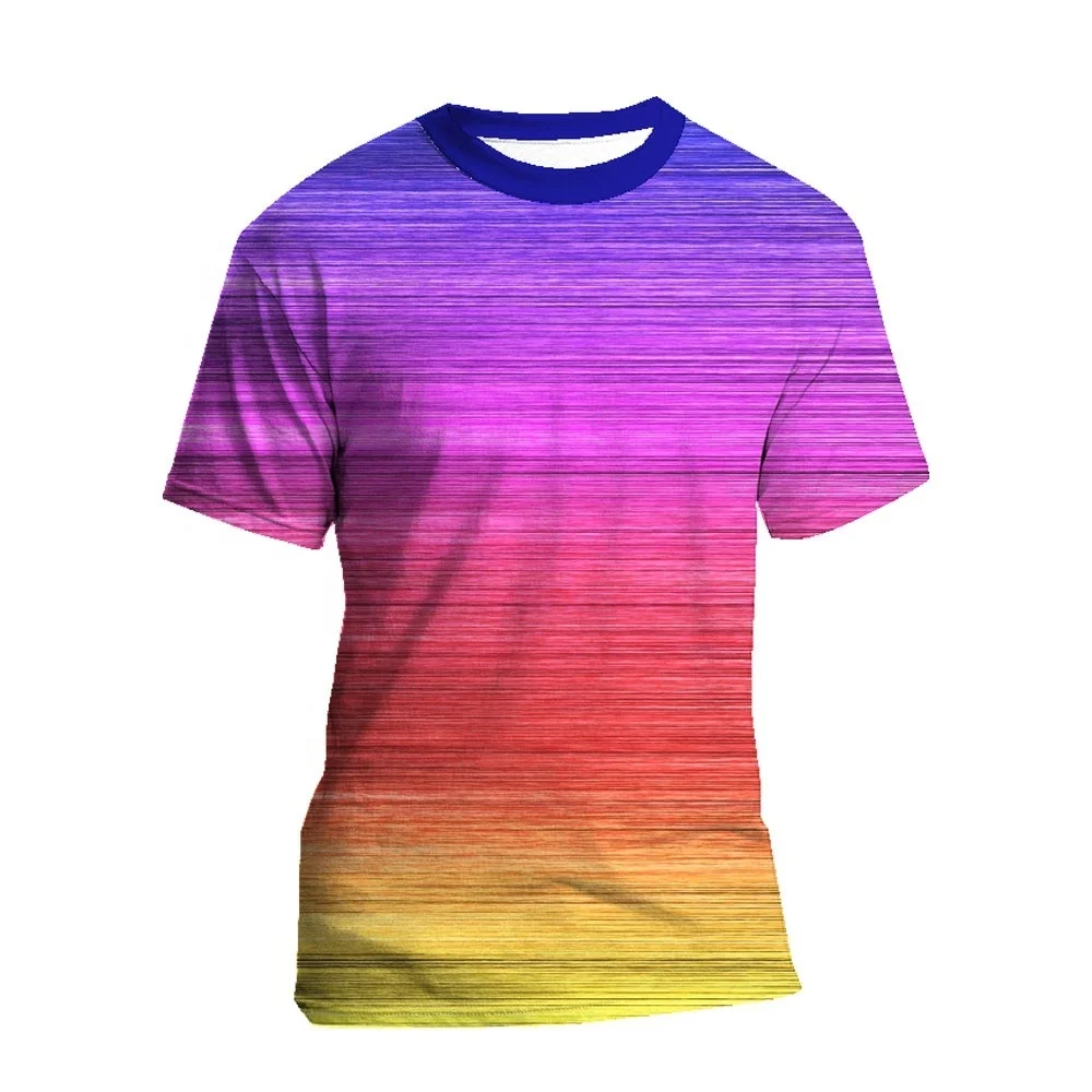 
Custom Made 100% Polyester Men High Quality Sublimation T shirts 