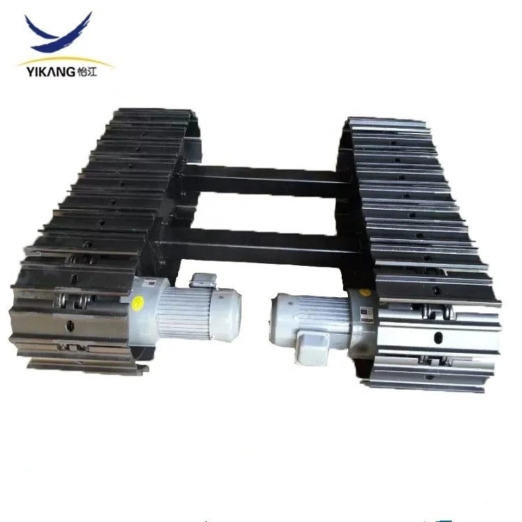 7 tons custom steel track undercarriage with motor reducing gear for drilling rig parts from China manufacturers