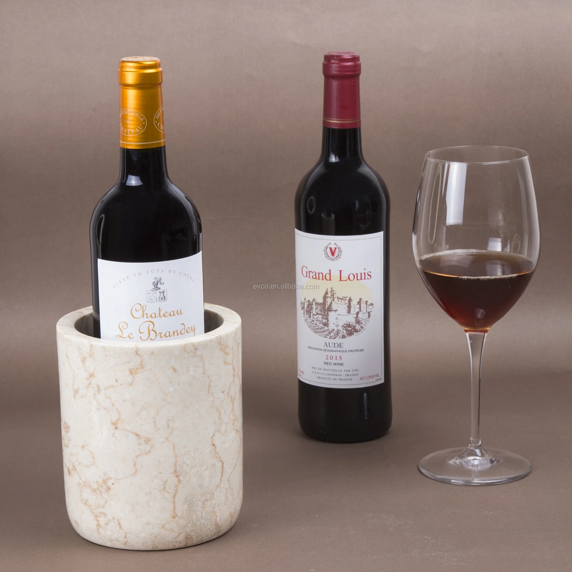 Подставка для посуды из натурального шампанского мрамора 4 2x6