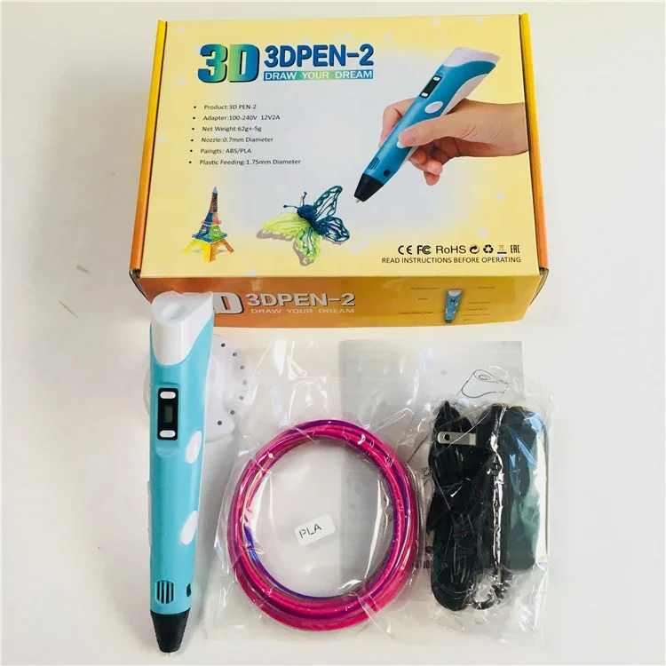 3d Pen 2022 New Product Christmas 3d Printer Pen Gift Mini  Drawing Printer With 3d Printing Pen