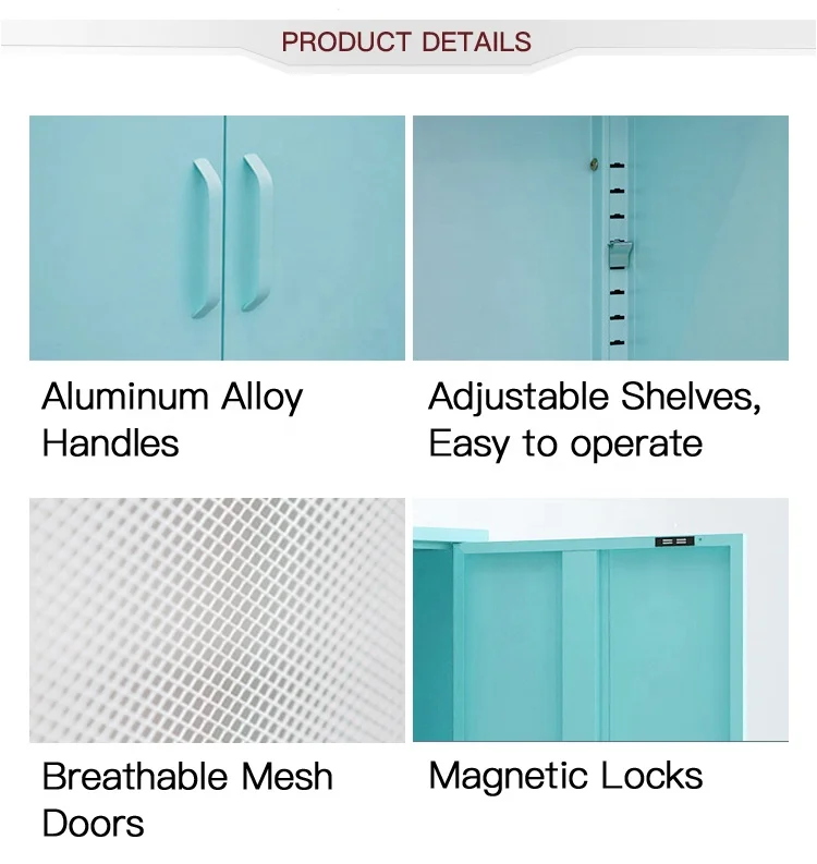 Шкаф для хранения двойная металлическая дверь небольшие цветные шкафы на заказ мебель помещений разборная стальная