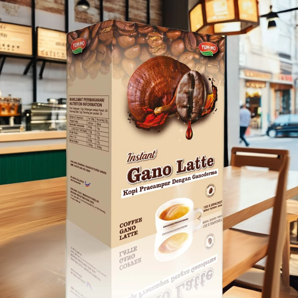 OEM ODM 2 в 1 Растворимый Кофе Ganoderma без сахара кофе с ореховым вкусом крем ореховый вкус сертифицированные кофейные принадлежности