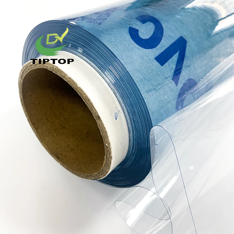 Tiptop Factory Good Quality Waterproof Flexible Super Clear Transparent Higher Clarity Pvc Film Sheet For Furniture