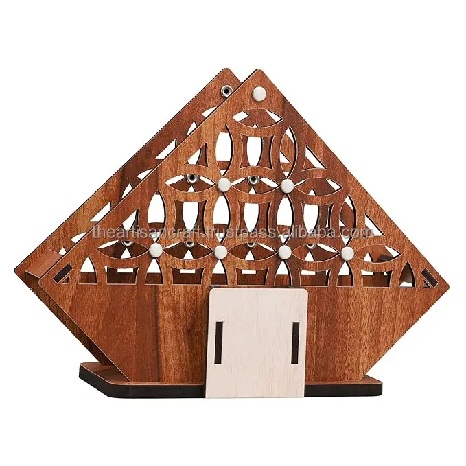 Decorative Wooden Tissue Holder Stand for Home, Kitchen Dining Table, Restaurant and Cafeteria