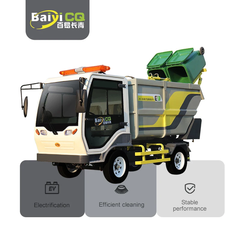 Hot Sale Factory Direct Price Low Speed 2 Ton 4*2 3500l Mini Electric Compactor Garbage Trash Truck