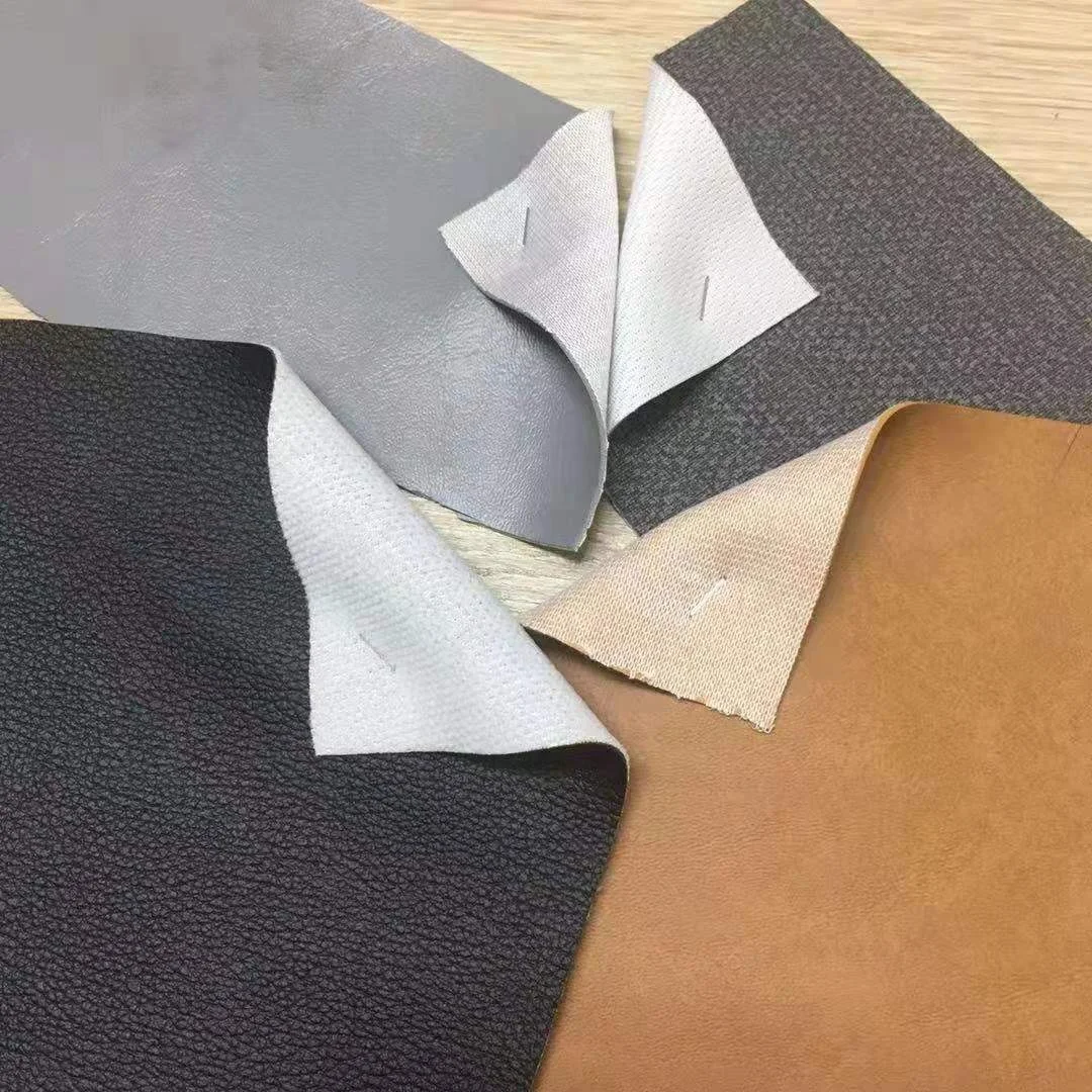 Well-known Taiwan factory High Quality B Grade PVC Artificial Leather Stock Lot