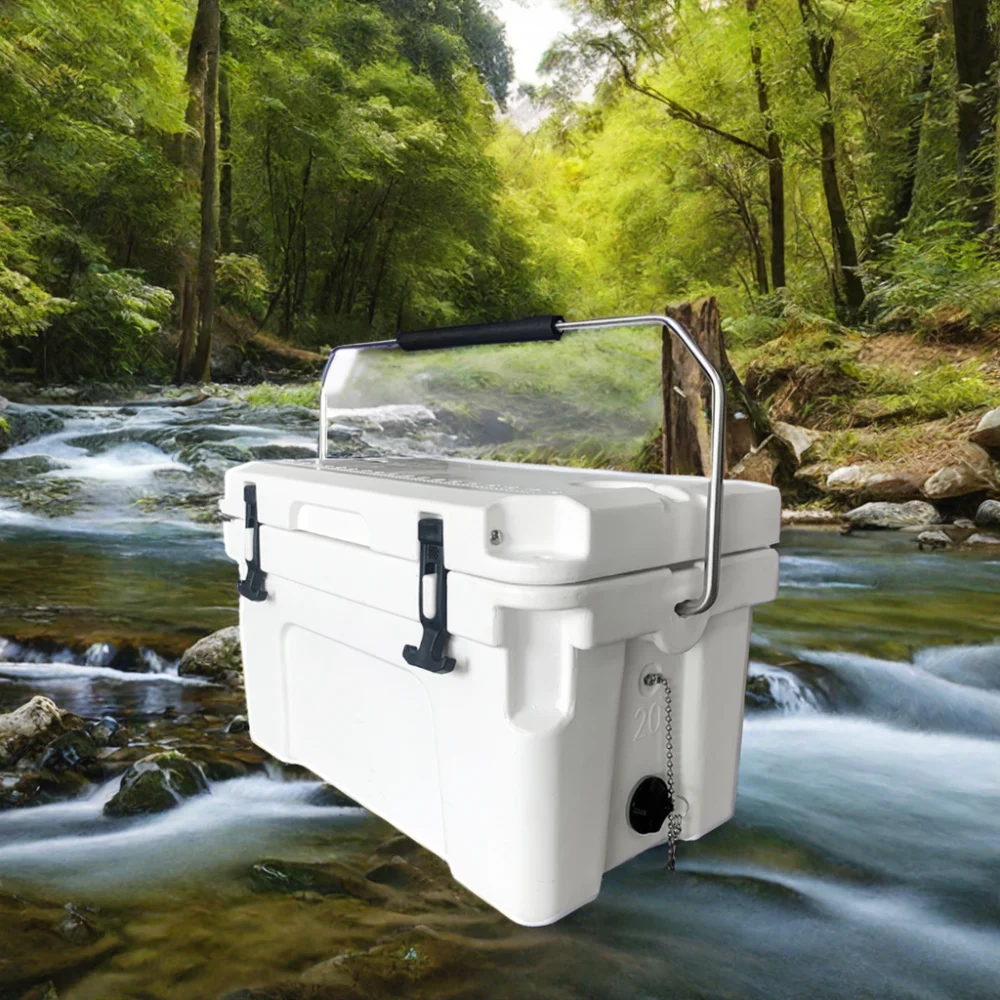 20L Insulated Cooler Bins Customizable Plastic Box with Thermal Feature for Food Picnic Travel Fishing Outdoor Use