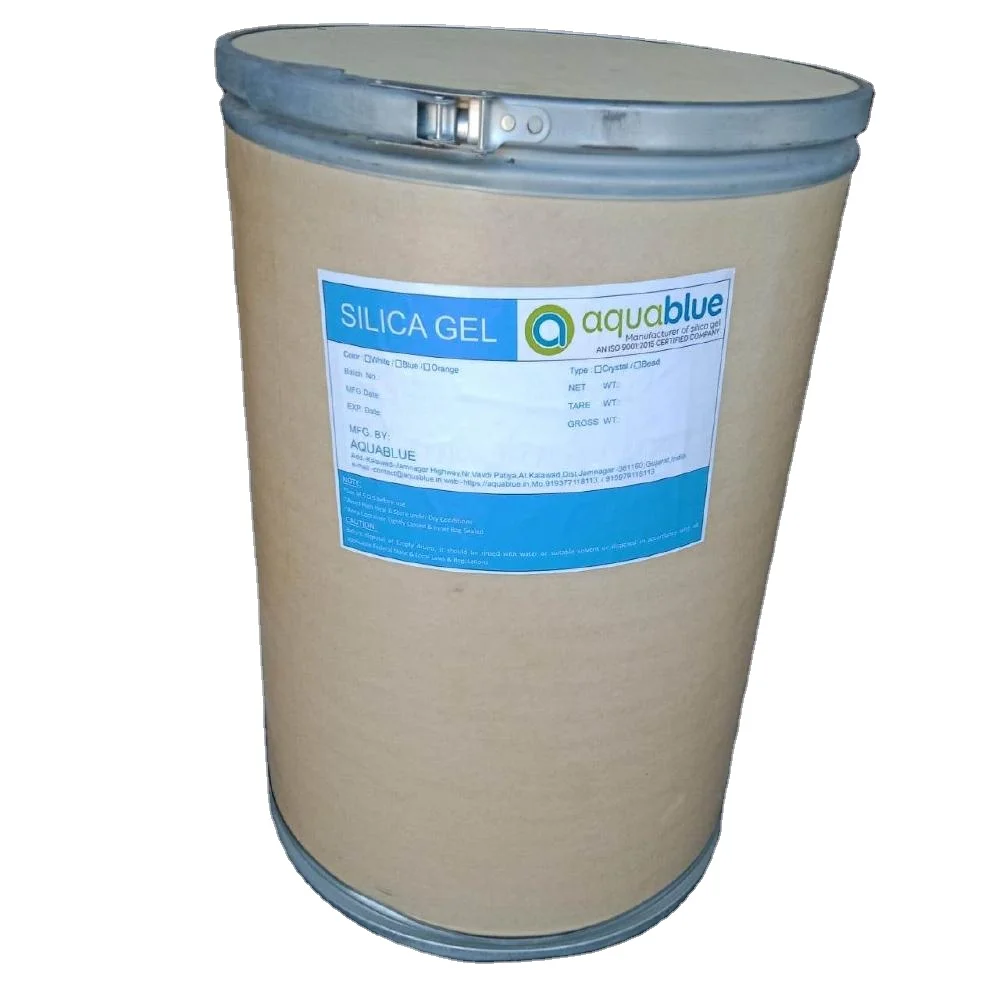 Aquablue India make Silica gel white crystal for Industrial use White Silica Gel used for Moisture Adsorbent Desiccant Bag