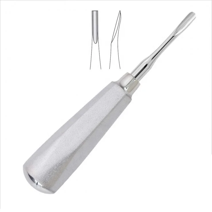 (straight) 4.5mm Dental Root Elevators-tooth Extraction Elevator Silver Durable PK Manual Customized Size Customer Request 50pcs