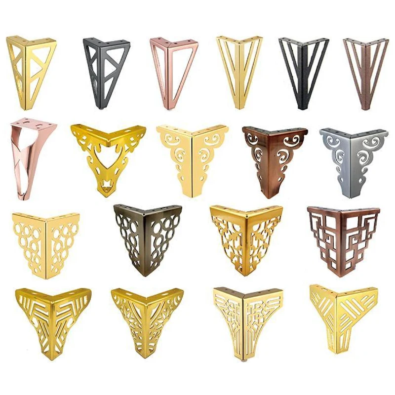 Утолщенные металлические треугольные хромированные сверхпрочные защитные круглые сплошные конические регулируемые ножки для дивана «сделай сам»