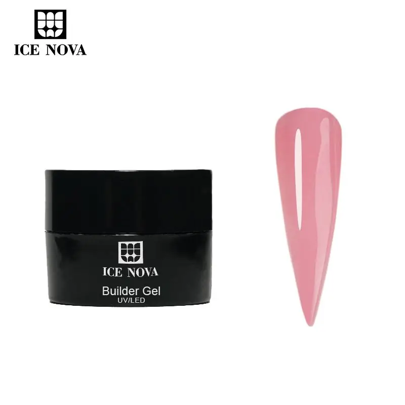 ice nova universal builder hard gel nail soak off camouflage buildering nail extensions 20/30/50g jar uv gel builder for nails