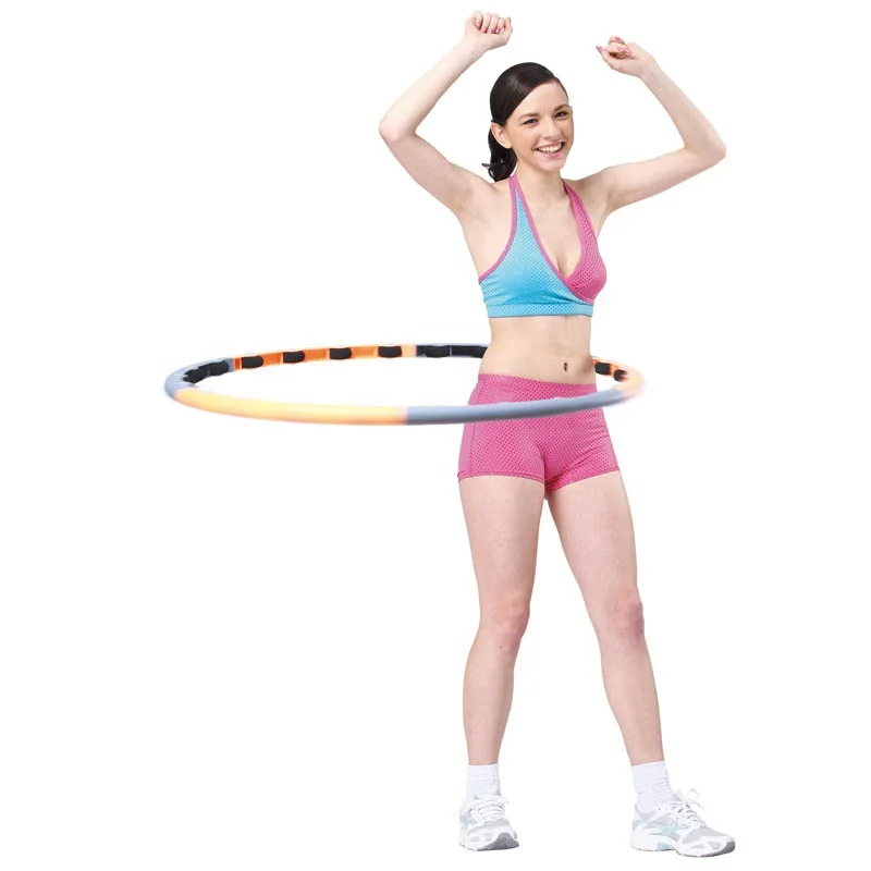 ANCORE Huula Hoops - Detachable PVC Ball Massage Weighted 100cm 1.5kg Calories Burn