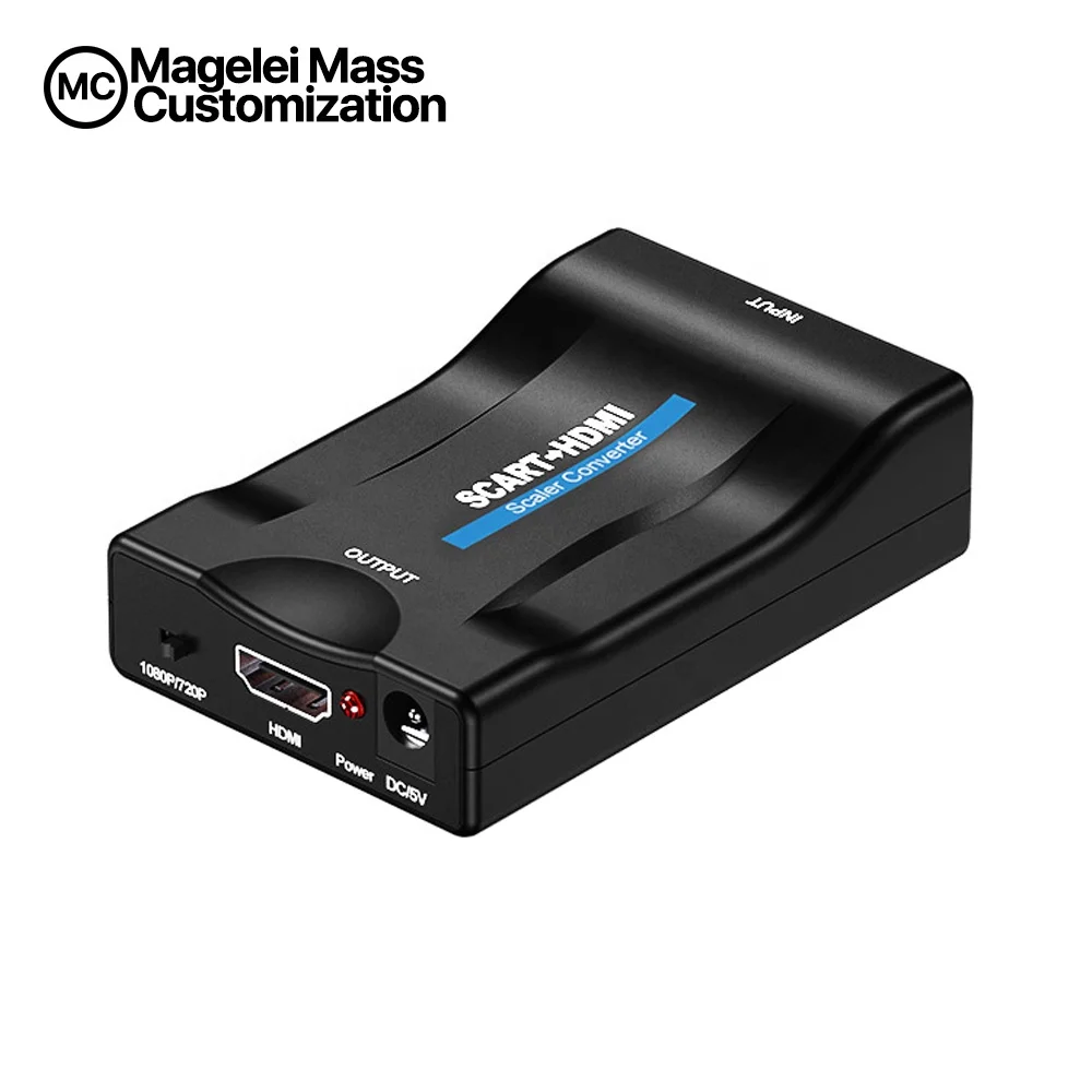  Преобразователь 1080p Scart в Hdmi аудио видео адаптер для Hdtv/dvd/set-top