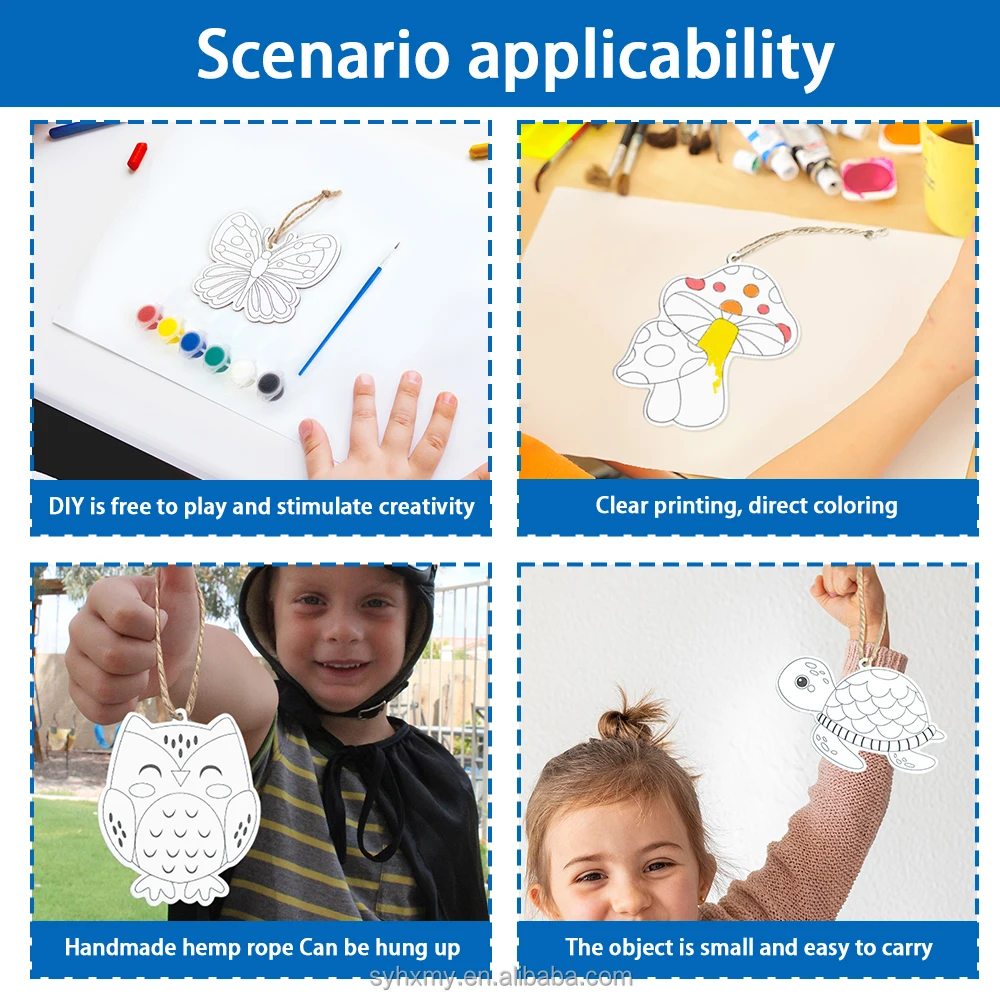 Mini Canvas Board with Drawing Suitable for Kids DIY Art Painting Preprinted Canvas Acrylic Kit