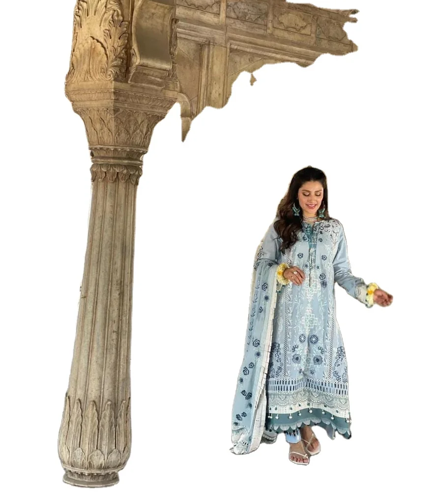 Latest  Wholesale Pakistani embroidered women wedding wears customized color size best stitching quality