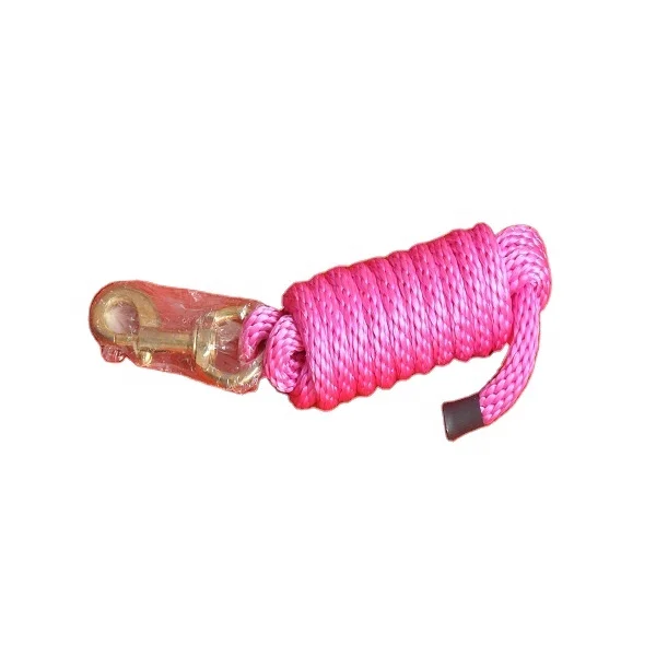 Horse Nylon Poly Lead Rope Solid Brass Snap Hook Premium quality lead  Equestrian Tack shop manufacturers Kanpur India
