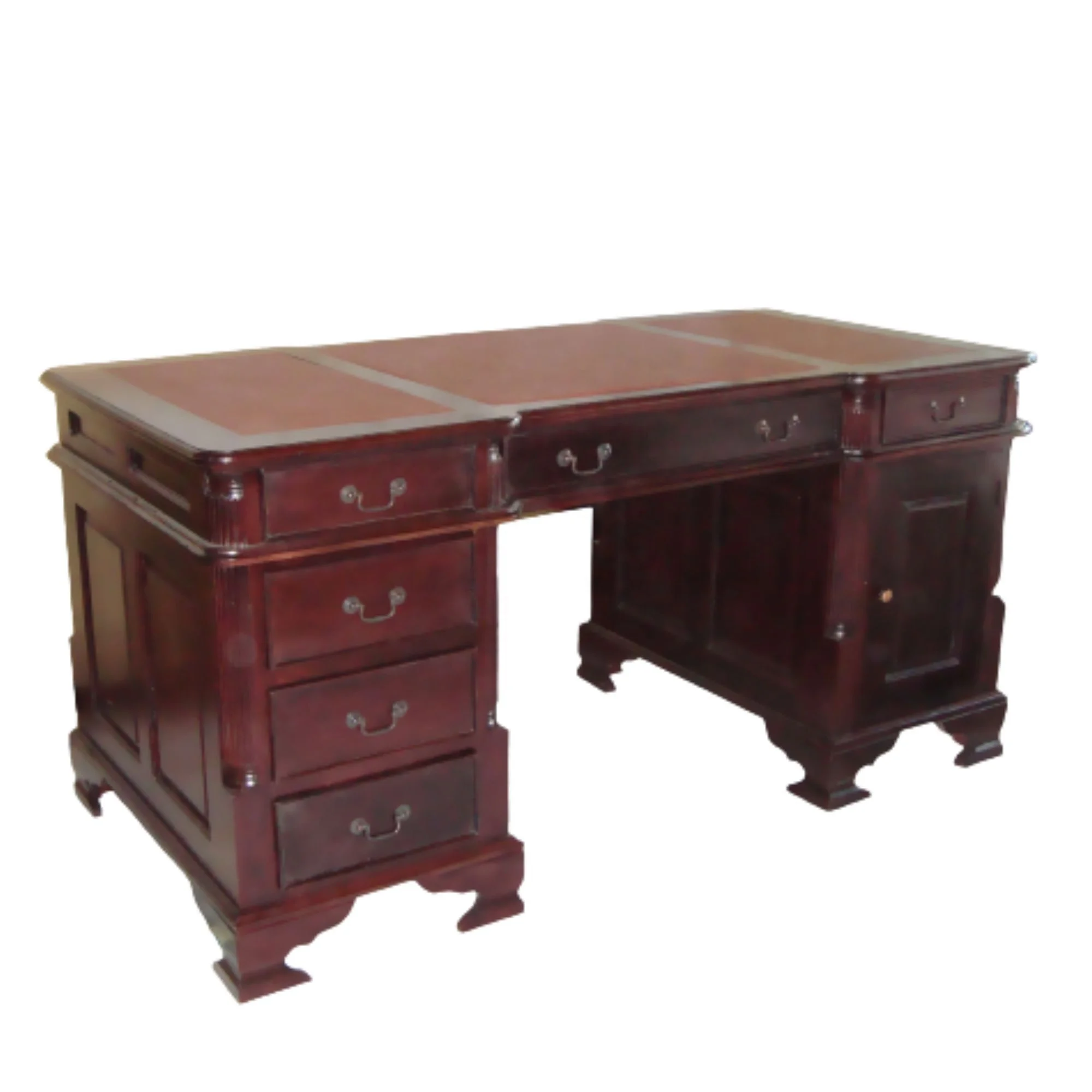 Antique Executive Desk Wooden President Desk Designed for European Style Office Furniture and Classic Home Office