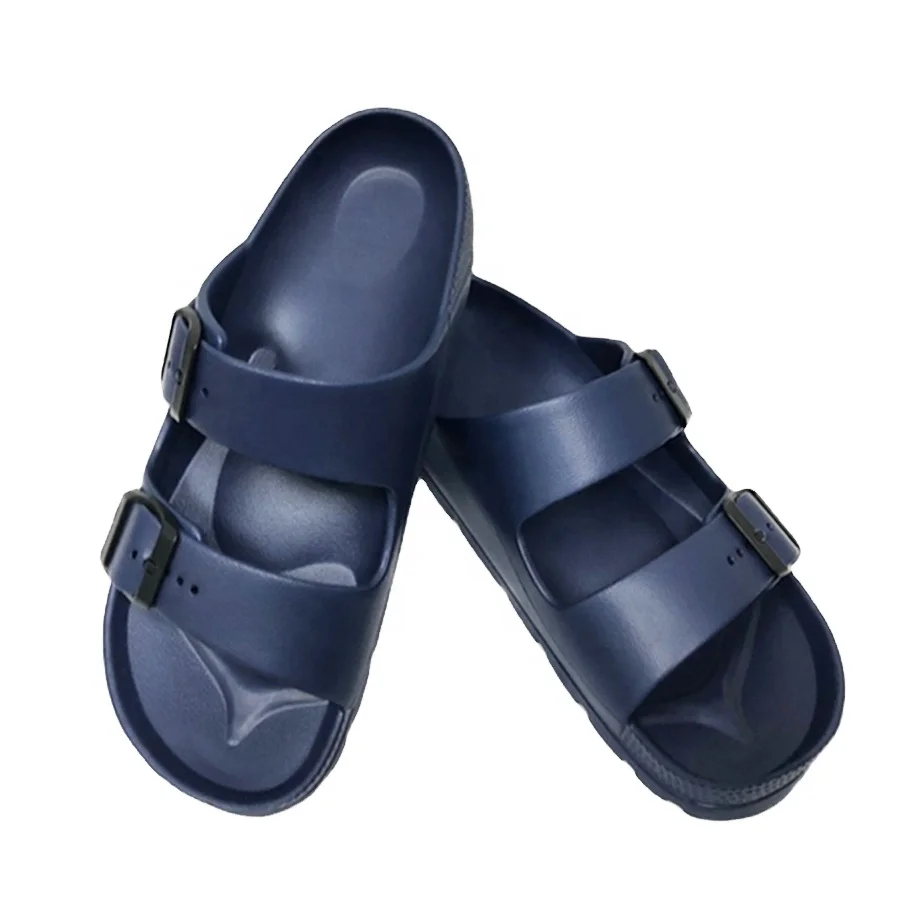 HOT EVA Summer Fashion Two Straps Birken Style Sandals Injection Beach Unisex Slipper EVA Foam Sole EVA sandals men
