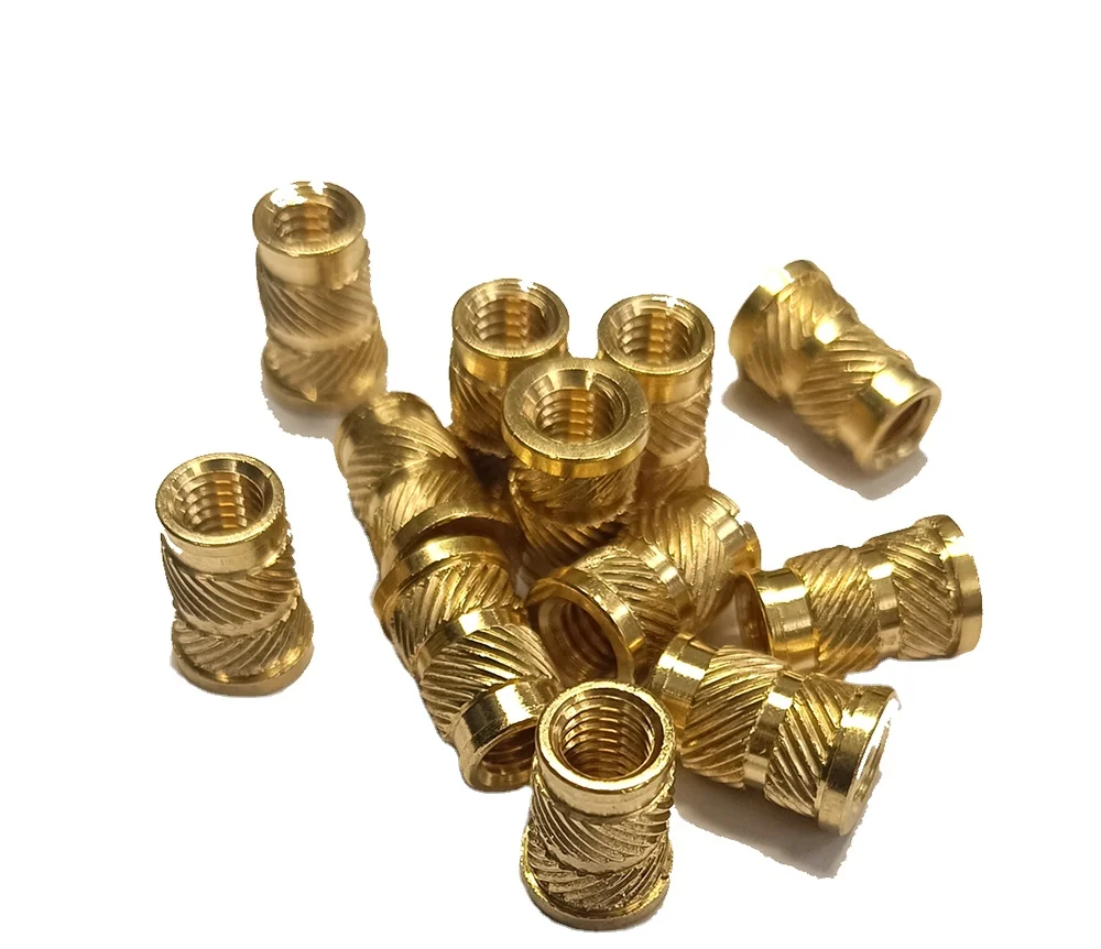 High Quality M10 Left Hand Thread Brass Knurled Nut Inserts Wholesale Nuts With Enhanced Strength and Durability