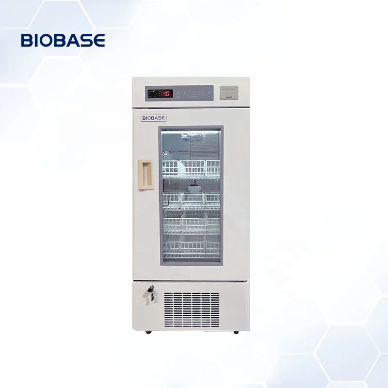 BIOBASE Blood Bank Refrigerator 136L Customized 4 Degree Blood Bank For Lab and Hospitals