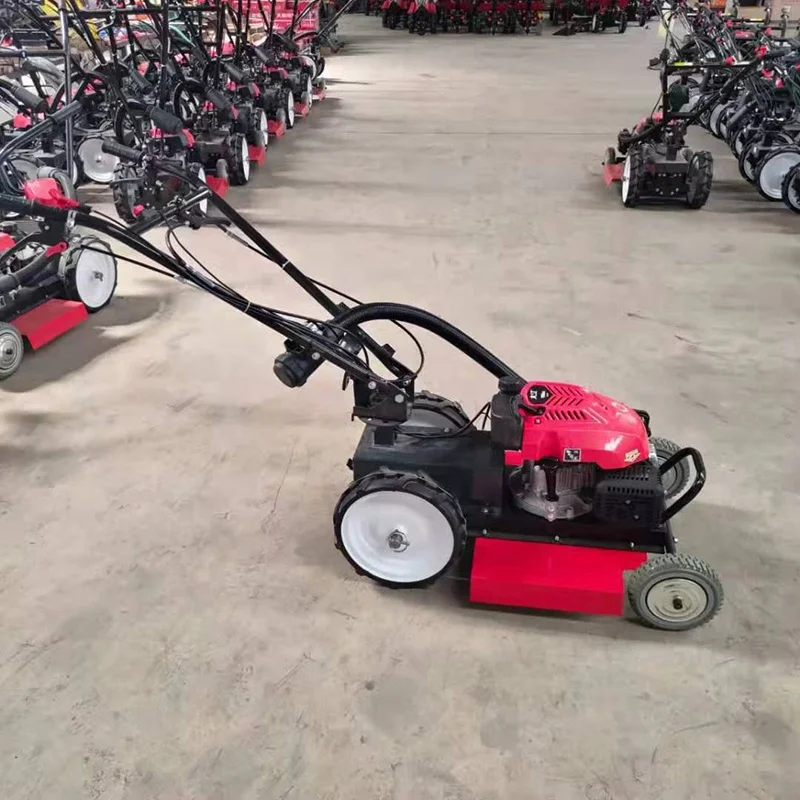 Gasoline Grass Cutting 4 wheels lawn mower