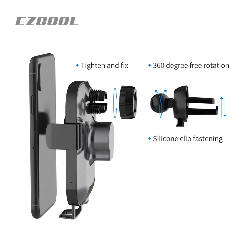 popular product universal auto sensor windshield mount phone holder charger portable charger for phone