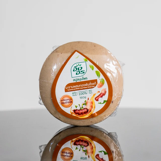 ING ON Tamarind & White Crane Flower Herbal Soap 160g. Herb Soap Skin Care Vitamin Beauty Product Product of Thailand Wholesale