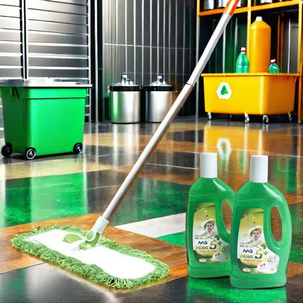 Floor cleaner is produced using exclusive new technology Foaming floor cleaner cleans quickly and safely
